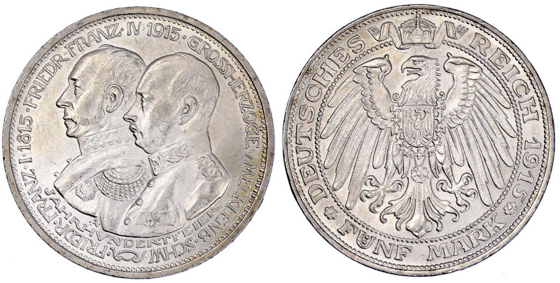 Reichssilbermünzen J. 19-178

Mecklenburg-Schwerin

Friedrich Franz IV., 189...