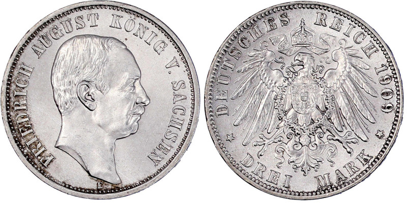 Reichssilbermünzen J. 19-178

Sachsen

Friedrich August III., 1904-1918

3...