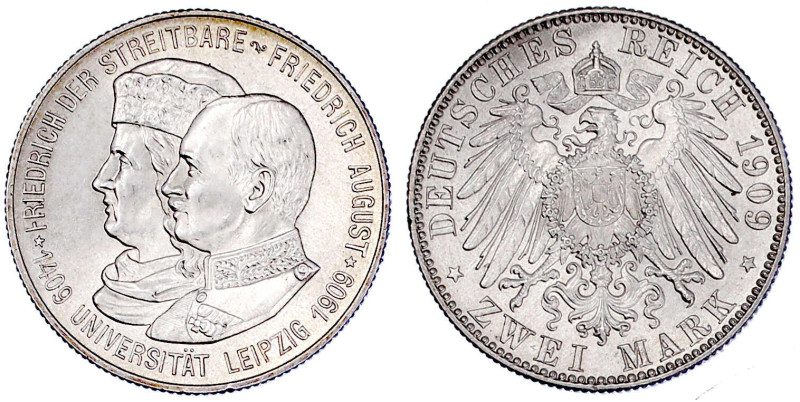 Reichssilbermünzen J. 19-178

Sachsen

Friedrich August III., 1904-1918

2...