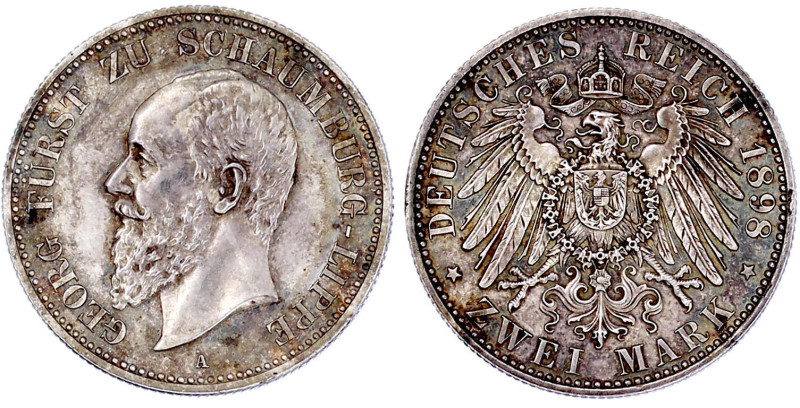 Reichssilbermünzen J. 19-178

Schaumburg-Lippe

Georg, 1893-1911

2 Mark 1...