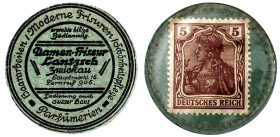 Notmünzen/Wertmarken, deutschsprachig

Zwickau

Briefmarkenkapselgeld, Haararbeiten / Moderne / Schönheitpflege... Friseur Lantzsch... o.J. Grüne ...