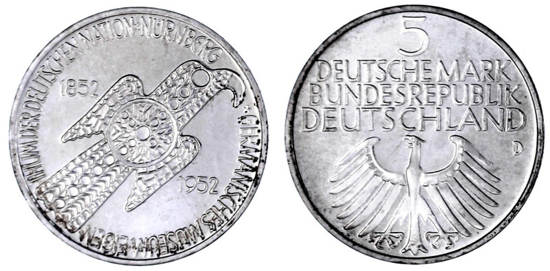 Münzen der Bundesrepublik Deutschland

Gedenkmünzen

5 Deutsche Mark, Silber...