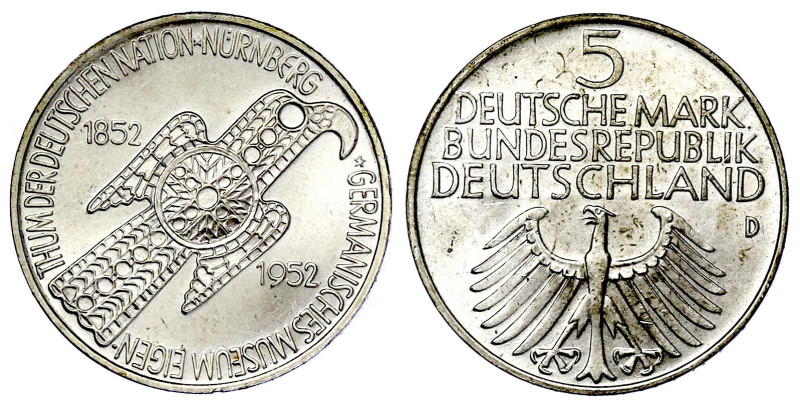 Münzen der Bundesrepublik Deutschland

Gedenkmünzen

5 Deutsche Mark, Silber...