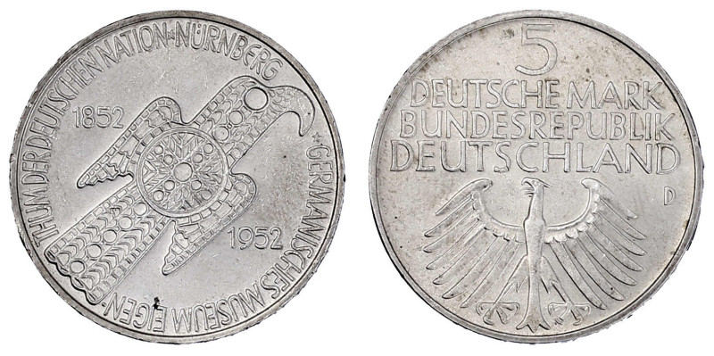 Münzen der Bundesrepublik Deutschland

Gedenkmünzen

5 Deutsche Mark, Silber...