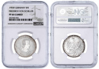 Münzen der Bundesrepublik Deutschland

Gedenkmünzen

5 Deutsche Mark, Silber, 1952-1979

Schiller 1955 F. Im NGC-Blister mit Grading PF 64 Cameo...