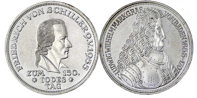 Münzen der Bundesrepublik Deutschland

Gedenkmünzen

5 Deutsche Mark, Silber...