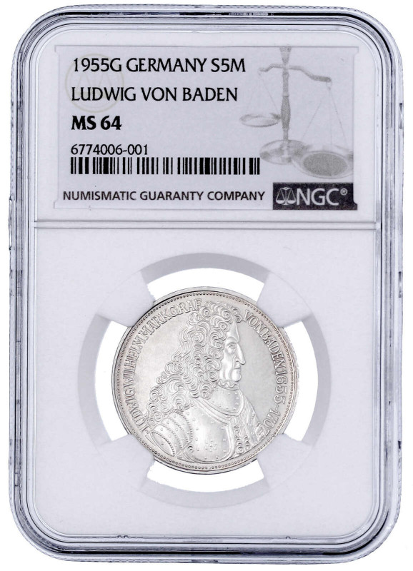 Münzen der Bundesrepublik Deutschland

Gedenkmünzen

5 Deutsche Mark, Silber...