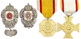 Orden und Ehrenzeichen

Deutschland

Deutsche Länder, bis 1918

Lippe, 4 Ehrenzeichen/Abzeichen: Kriegsverdienstkreuz und Kriegsverdienstmedaill...