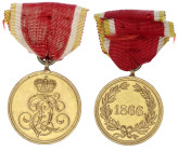 Orden und Ehrenzeichen

Deutschland

Deutsche Länder, bis 1918

Lippe: Erinnerungs-Medaille für den Feldzug 1866. Am Band. 29 mm. vorzüglich. OE...