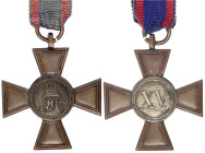 Orden und Ehrenzeichen

Deutschland

Deutsche Länder, bis 1918

Mecklenburg-Schwerin: Militär-Dienstkreuz für 15 Dienstjahre der Unteroffiziere ...