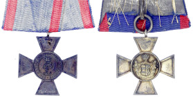 Orden und Ehrenzeichen

Deutschland

Deutsche Länder, bis 1918

Oldenburger Haus- und Verdienstorden-Ehrenkreuz 2. Klasse (1838/1918). Silber, a...