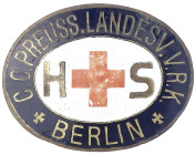 Orden und Ehrenzeichen

Deutschland

Weimarer Republik, 1919-1933

Ovale emaill. DRK-Brosche des C.C. PREUSS. LANDESV. V.R.K. BERLIN HS. 37 x 29...