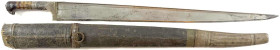 Militaria

Blankwaffen

Russland

Kurzer Schaschka-Säbel mit breiter Klinge in etwas überlanger (beschädigter) Scheide. Gesamtlänge 77,5 cm. Sil...