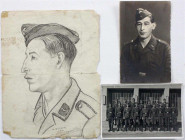 Militaria

Sonstige militär. Gegenstände

Drittes Reich: Portrait des Soldaten Robert Eggeringhaus aus Schildesche, gezeichnet "IN BELGIE 1941" vo...