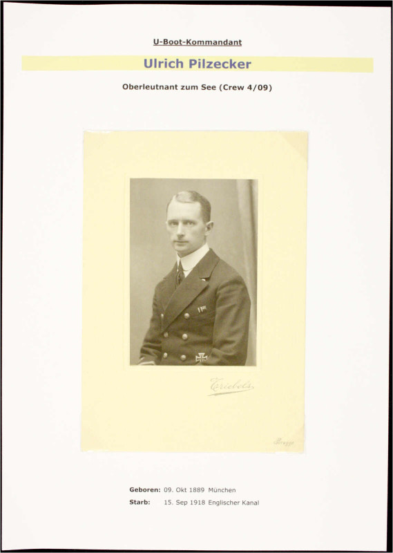 Militaria

Lots

Ordner mit Papiernachlass des Oberleutnant zur See Ulrich P...