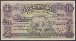 Banknoten

Ausland

Äthiopien

10 Thalers 31.5.1935. III-, kl. Nadelstiche. Pick 8.