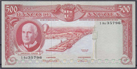 Banknoten

Ausland

Angola

500 Escudos 10.6.1962. I- Pick 95.