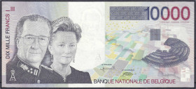 Banknoten

Ausland

Belgien

10000 Francs o.D. (1997). I, selten. Pick 152.