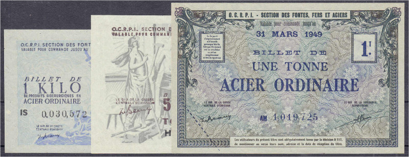 Banknoten

Ausland

Frankreich

Eisen- Rohwaren- Scheine der O.C.R.P.I Sec...