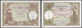 Banknoten

Ausland

Französ. Indochina

Banque De L'Indo-Chine, 500 Francs o.D. (1927). „SPECIMEN“ auf der rechten Seite vertikal perforiert. Oh...