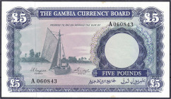 Banknoten

Ausland

Gambia

5 Pounds o.D. (1965-70). leichte Stockflecken am Rand, sonst I. Pick 3a.