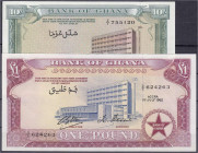 Banknoten

Ausland

Ghana

Bank of Ghana, 10 Shillings und 1 Pound 1.7.1962 u. 1963. I. Pick 1d, 2d.