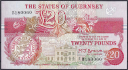Banknoten

Ausland

Guernsey

20 Pounds o.D- (1991-1995). I. Pick 55a.
