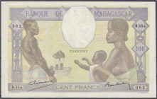 Banknoten

Ausland

Madagaskar

100 Francs o.D. (1937). I- / II+ Pick 40.