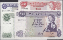 Banknoten

Ausland

Mauritius

Britische Verwaltung, 4 Scheine zu 5, 10, 25 und 50 Rupien o.D. (1967). I bis I- Pick 30, 31, 32, 33.