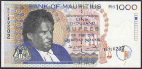 Banknoten

Ausland

Mauritius

1000 Rupees 1998. I. Pick 47.