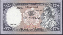 Banknoten

Ausland

Mosambique

1.000 Escudos 16.5.1972. II+ Pick 112a.