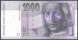 Banknoten

Ausland

Slowenien

1000 Korun 1.8.1997. I. Pick 24c.