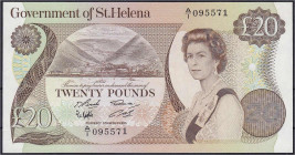 Banknoten

Ausland

St. Helena

20 Pounds o.D. (1986). I- Pick 10a.