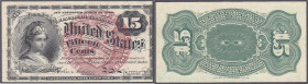 Banknoten

Ausland

Vereinigte Staaten von Amerika

15 Cents 3.3.1863. II. Pick 116.