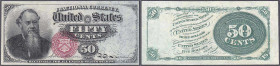 Banknoten

Ausland

Vereinigte Staaten von Amerika

50 Cents 3.3.1863. II+ Pick 120.