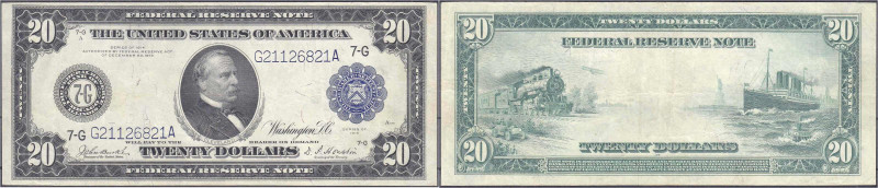 Banknoten

Ausland

Vereinigte Staaten von Amerika

20 Dollar 1914. Blaues...