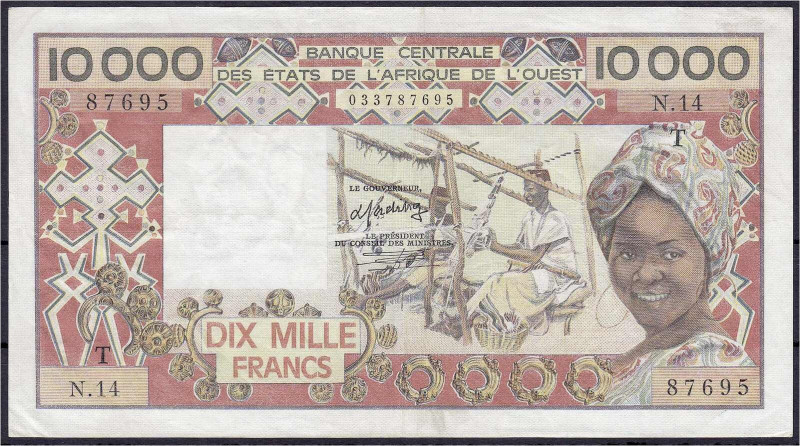 Banknoten

Ausland

Westafrikanische Staaten

10000 Francs (1977-1992) II....
