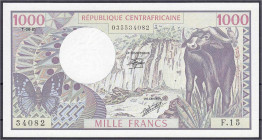 Banknoten

Ausland

Zentralafrikanische Republik

1000 Francs 1.6.1981. I. Pick 10.