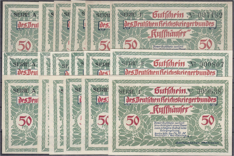 Banknoten

Deutsches Notgeld und KGL

Berlin (Brandenburg)

18x 50 Pfg. Sc...