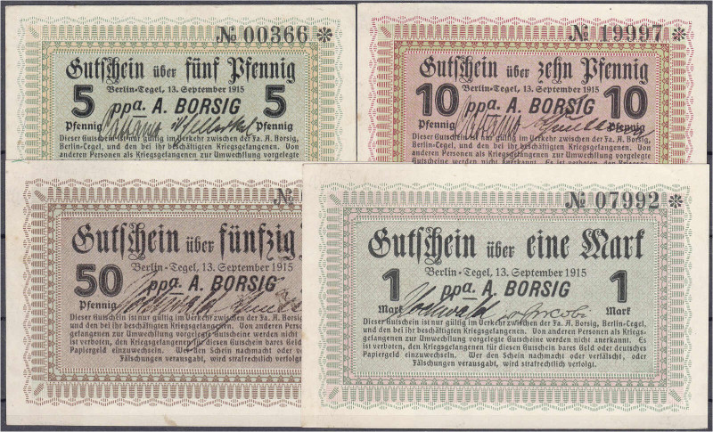 Banknoten

Deutsches Notgeld und KGL

Berlin-Tegel (Brandenburg)

A. Borsi...