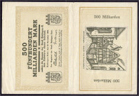 Banknoten

Deutsches Notgeld und KGL

Hattingen/Ruhr (Westfalen)

Stadt, 2 zusammenhängende Scheine (Vs. u. Rs.) zu 500 Mrd. Mark 12.11.1923. An...