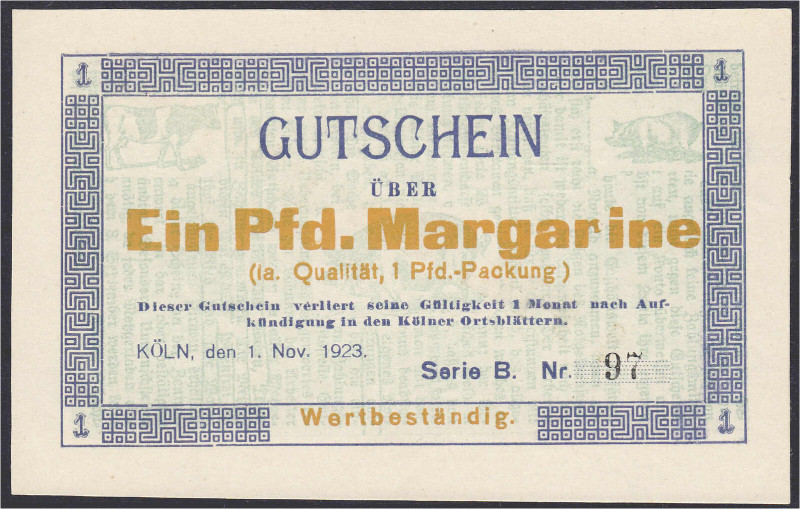 Banknoten

Deutsches Notgeld und KGL

Köln (Rheinland)

Interessenverband ...