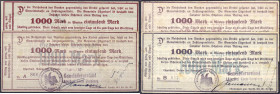 Banknoten

Deutsches Notgeld und KGL

Lägerdorf Kr. Steinburg (Schleswig-Holstein)

Gemeinde, 4 verschiedene Scheine zu 1 Tsd. Mark 1923. III bi...