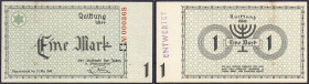 Banknoten

Deutsches Notgeld und KGL

Litzmannstadt (Lodz, Polen)

Ghetto, der Älteste der Juden, 1 Mark 15.5.1940. Rs. mit Stempel „ENTWERTET“ ...