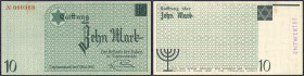 Banknoten

Deutsches Notgeld und KGL

Litzmannstadt (Lodz, Polen)

Ghetto, der Älteste der Juden, 10 Mark 15.5.1940. Wz. verflochtene Wellenbänd...
