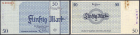 Banknoten

Deutsches Notgeld und KGL

Litzmannstadt (Lodz, Polen)

Ghetto, der Älteste der Juden, 50 Mark 15.5.1940. Wz. verflochtene Wellenbänd...