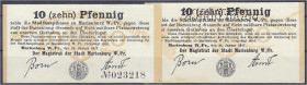 Banknoten

Deutsches Notgeld und KGL

Marienburg (Westpreußen)

Stadt, 2x 10 Pfg. 24.1.1917. 1x mit kopfstehender Perforation „Probedruck“ und o...