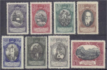 Briefmarken

Ausland

Liechtenstein

20 Rp. - 1 Fr. Landschaften, Gebäude und Fürst Johann II. 1921, kompletter Satz in postfrischer Erhaltung. ...