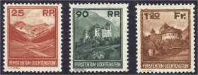 Briefmarken

Ausland

Liechtenstein

25 Rp. - 1.20 Fr. Landschaften und Gebäude 1933, kompletter Satz in postfrischer Erhaltung. Mi. 1.000,-€ Mi...