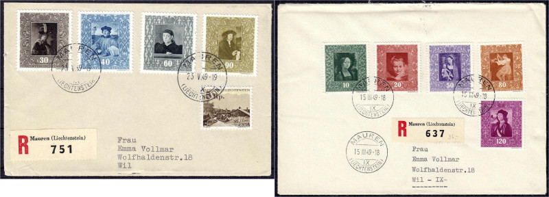 Briefmarken

Ausland

Liechtenstein

Gemälde 1949, komplette Serie auf 2 R...